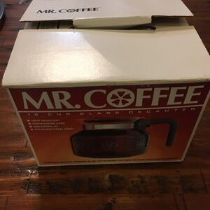 Mr. Coffee 12 cup glass decanter unused older stock